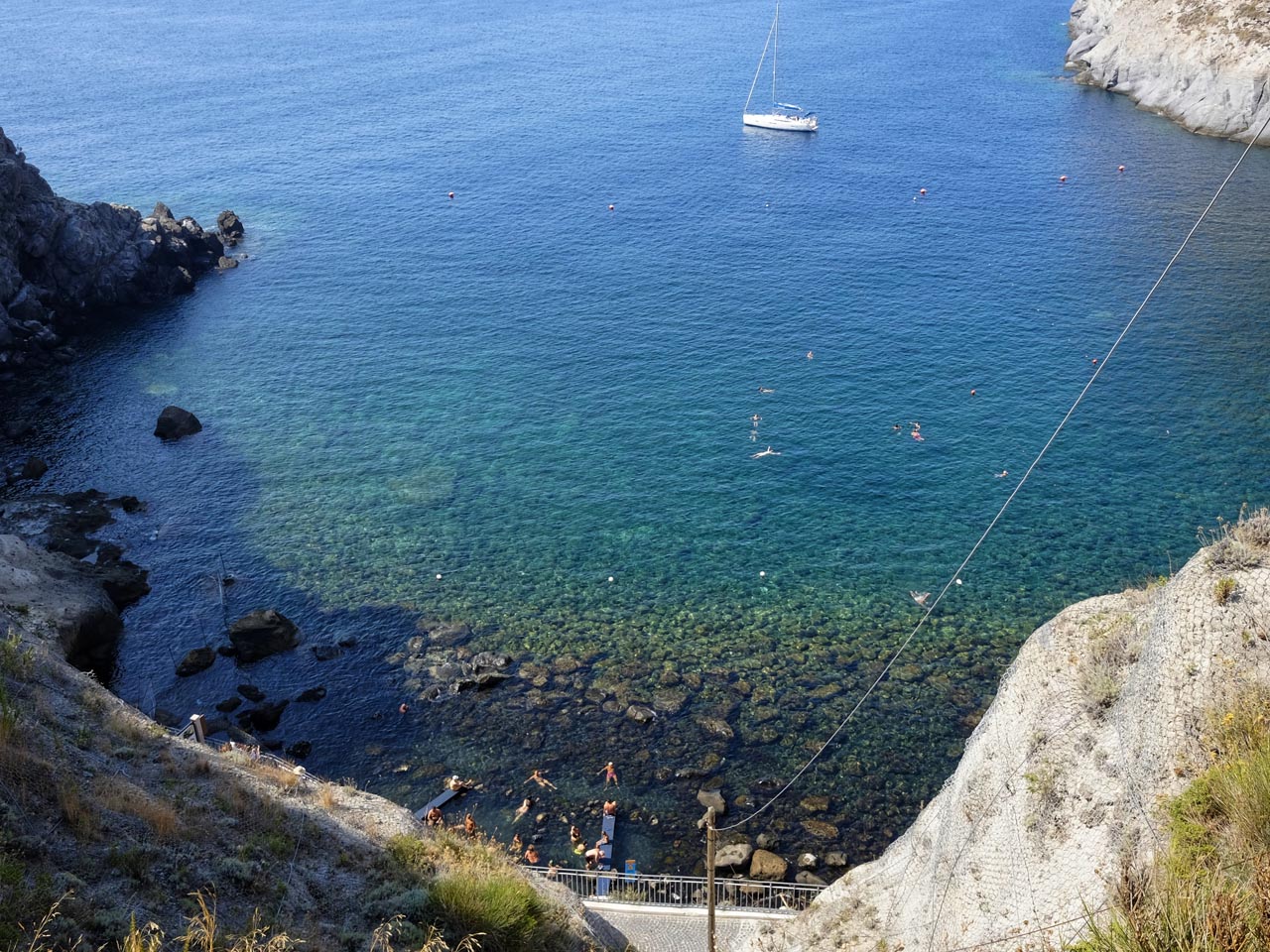 Ischia Sorgeto acqua calda in mare